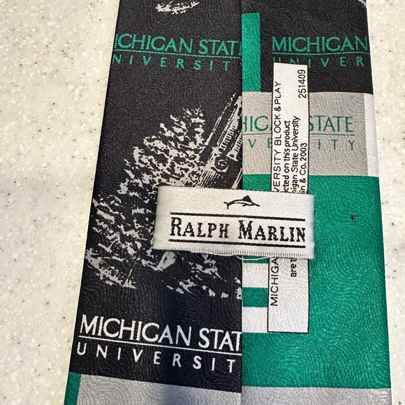 Michigan State Spartans Block & Play Tie
Necktie. Ralph Marlin. Go Green…Go… - Picture 5 of 15